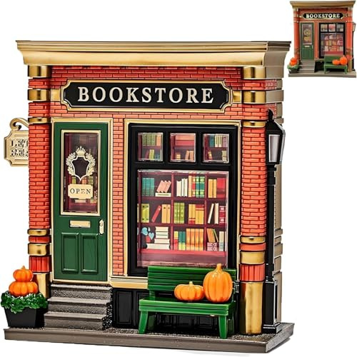 Libreria con proiettore di Luce LED Calda, Mini Luce Notturna Plug-in per libreria, Adatta agli Amanti dei Libri(Style-1)