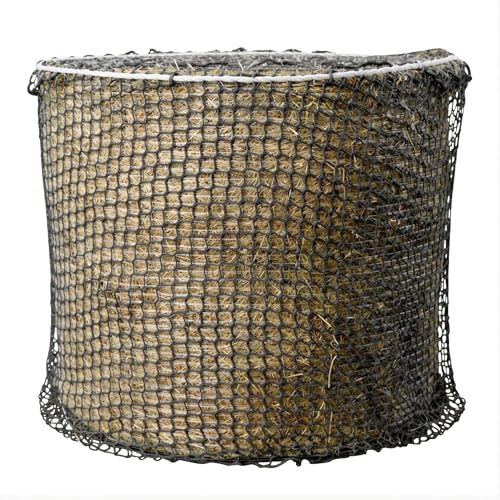 Aisny Heunetz für Rundballen, Heunetz für Pferde ø 180cm Höhe 180cm Maschenweite 4,5cm x 4,5cm Heunetz Rundballen Heuraufe Heusack für Pferd Schafe Pferdeheusäcke Pferdebedarf