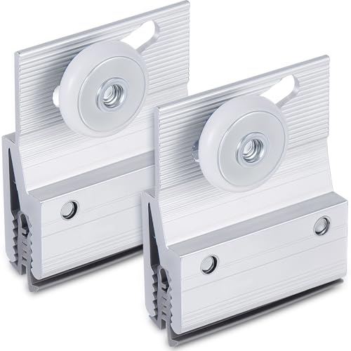 Yaocom 2 Pcs Shower Door Rollers Top Bracket 3/4 in Wheel Ball Bearing