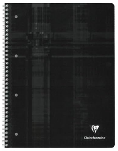 Clairefontaine 8256C - Heft Collegeblock DIN A4+ mit Rimgbuchlochung, 80 Blatt liniert, Lineatur 21, 90g, farbig sortiert, 1 Stück
