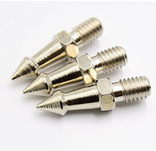 koolehaoda 3pcs Metal Spikes 3/8 Schraube Geeignet für Stative Einbeinstative