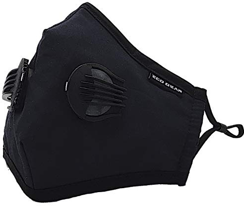 ECO-GEAR Anti Pollution Face Mask Particulate Respirator| Mask for Dust, Exhaust Gas, Smoke, Smog, Pollen and Fumes | Unisex Military Grade Washable Mouth Mask