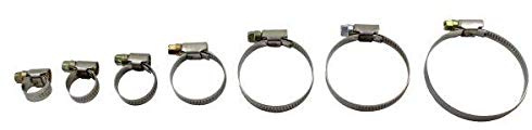 RESOLUT 70 Assorted 8-60mm zinc Plated Steel Hose Clamps (Jubilee Clip Style) 9115