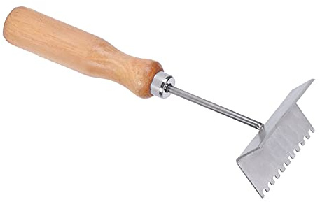 01 02 015 Honey Scraper Shovel, Beekeeping Tool Beehive Shovel 8.7x2.0x2.4in Queen Bee Excluder Stainless Steel Beehive Frame Shovel for Garden