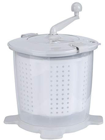 Manuelle Waschmaschine – 1200 U/min, Tragbare Mini-Unterwäsche-Waschmaschine mit Handkurbel und Abnehmbarem Entwässerungskorb für Wohnheime, Wohnheime, Wohnungen, Camping-Wohnmobile