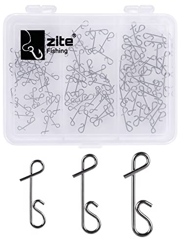 Zite Fishing Knotenlosverbinder Angeln 30 Stück - Angel-Wirbel No Knot | Connector in den Größen S,M,L Angelausrüstung - Knotenlos Schnurverbinder als Angelzubehör
