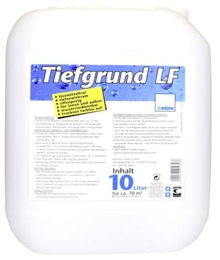 Tiefgrund LF 10 Liter Grundierung Innen Außen Tiefengrund Wandgrundierung | Wilckens Tiefengrund lösemittelfrei für Wand, Decke, Putz und Beton zur optimalen Haftverbesserung bei Renovierungen