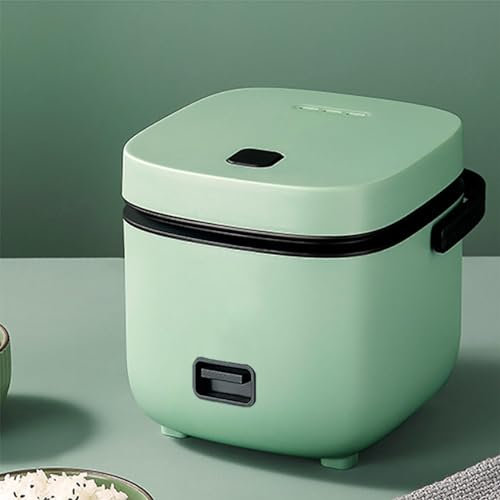 PanHuiWen Electric Rice Cooker Small 1 Person, Rice Cooker Small Mini Korean Micro Rice Cooker 1.2 L, with Steamer Keep Warm Function,Cyan