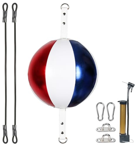 InnoLife Doppelend-Punchingball-Schlagsack-Set, Speed-Striking Reflex Kit mit Bungee-Seilen, perfekt für Reaktion, Beweglichkeit und Hand-Augen-Koordinationstraining