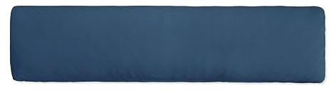 Traumschlaf Feinjersey Seitenschläferkissen Bezug – Weicher Jersey Kissenbezug aus 100% Baumwolle, atmungsaktiv & hautfreundlich, mit Reißverschluss – 40x200 cm, dunkelblau