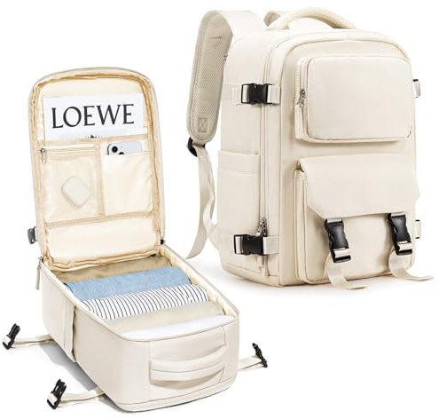 SZLX Handgepäck Rucksack 40x20x25 für Ryanair Klein Reiserucksack für Flugzeug Unter Sitzplatz Tasche Laptop Rucksack 14 Zoll mit Schuhfach für Herren Damen Schulrucksack Jungen Teenager