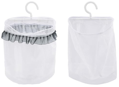 2 Pièces Sacs à Pinces à Linge, Sac En Filet Pour Placard, Sacs En Filet Suspendus Au Mur, De Jouets De Bain En Maille Panier à Linge à Linge Organisateur, Pour Le Stockage Des Vêtements, Des Jouets