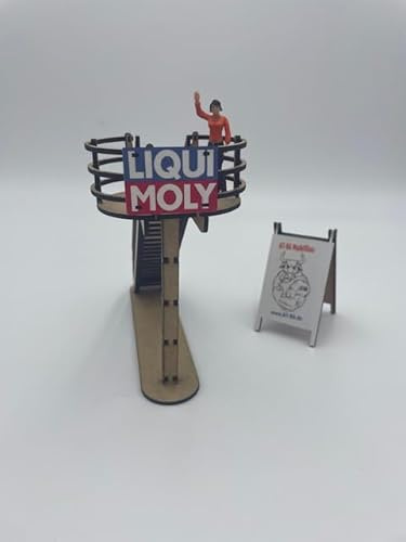 AT-BA Modellbau 220127 Slotcar Deko Flagmans Stand