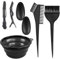 PEXIVOZ Ensemble de teinture capillaire 6 pièces, bol et peigne de teinture capillaire, kit de teinture capillaire réutilisable, outils de salon de coloration capillaire