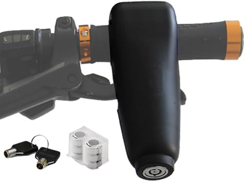 Candado De Manillar Para Motocicleta - Candado De Manillar De Ciclismo | Cerradura De Freno De Motocicleta Resistente Con Alarma | Cerradura Antirrobo Para Motocicleta, Cerradura Portátil Para Manilla