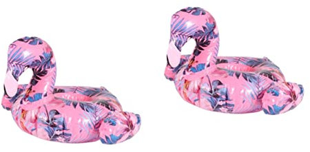 UPKOCH 2stücke Flamingo Aufblasbarer Getränkehalter Für Pool Und Strand Lustiges Design Material Einfach Zu Aufblasen Entleeren Für Kalte Getränke