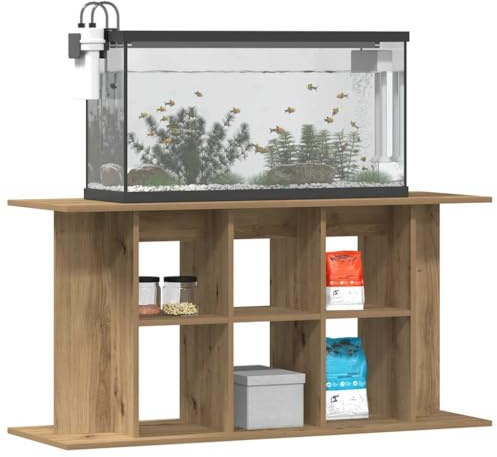 vidaXL Aquariumständer Artisan-Eiche 120x40x60 cm Holzwerkstoff, Aquarienschrank, Aquarienunterschrank, Aquarienständer, Aquariumunterschrank