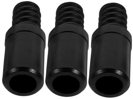 Cabilock 3pcs Threaded Connector for Broom Handle Replacement Plastic Threaded Tip Adapter for Mop Handle