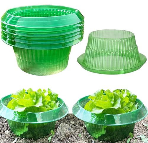 BOBISHE Anneau Anti-Escargots et Limaces, Lot de 20 Collier de Protection Réutilisable pour Salades/Choux/Tomates, Clôture Anti-Limaces avec Bordure Incurvée 45°, sans Produits Chimiques