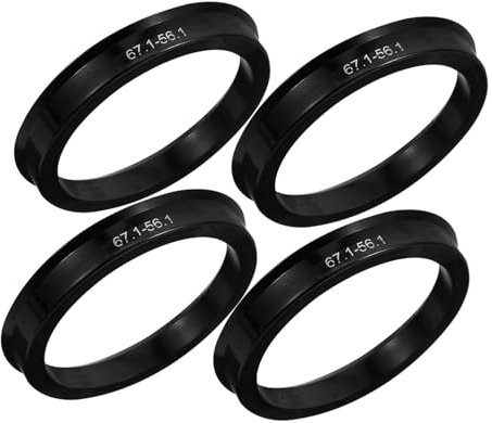 MUCKLILY Zentrierringe 4 Stück Metall 67,1-56,1mm Nabenringe Fahrzeugrad Präzise Radzentrierung Vibrationseffekt Autozubehör Für Sicheres Fahrgefühl