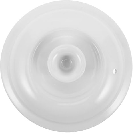 MAGICLULU Couvercle de Casserole Rond en Céramique Étanchéité, Usage Polyvalent et Design Esthétique pour Batterie Cuisine Blanc Style Aléatoire