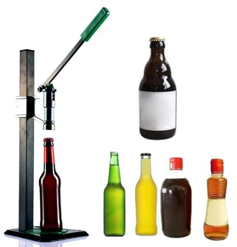 LCQSYE Bier brauen Set Manueller Tisch-Flaschenverschließer, Heimbrauausrüstung, Verschließmaschine, manueller Flaschenverschließer, Verschließmaschine, Verschließwerkzeug Kronkorken verschlussgerät