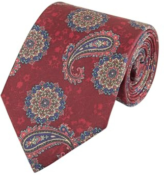 WANYING Herren Vintage Retro 9cm 3.54 Breite Krawatte Schlips Wide Necktie Stilvoll Mode Gedruckt Bunte Krawatte