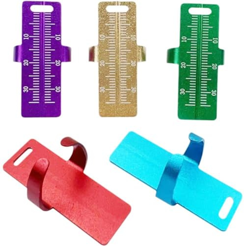 Stakee 5 Reglas para Endodoncia Dental, Escala De Medición De Distancia, Reglas De Dedo para Endodoncia, Herramientas De Dentista, Instrumento De Medición De Calibre Endodóntico.