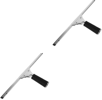 GLEAVI 2pcs All Purpose Single Sided Glass Wiper for Windows Mirrors and Shower Doors Versatile Cleaning Tool for Efficient Grime Removal for Home and Car Use