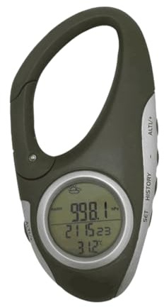 GALPADA Handheld Altimeter and Barometer with Lightweight Abs Material, Digital Outdoor Thermometer Featuring Accurate Altitude Measurement, for Mountain Climbing Activities and Hiking