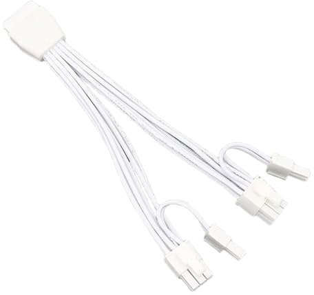 Psdndeww Cable De Extensión PCIE5.0 12VHPWR Conector De Alimentación GPU Doble De 8 Pines a 16 Pines (12 + 4 Pines) Para Tarjeta Gráfica Cable Adaptador Divisor De Potencia GPU