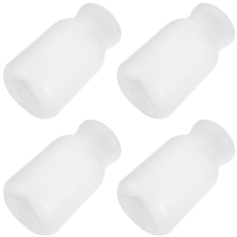 ORFOFE Set 4 Pezzi Bottiglie per Coltivazione di Funghi e Piante, Plastico Bianco 1100ml, Design Ottimizzato Riutilizzabile per Giardinaggio Domestico e Nursery Fai-da-Te
