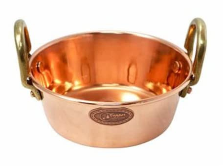 CopperGarden Soßen- & Marmeladentopf 1,2 Liter I Kochtopf aus Kupfer mit 16 cm Durchmesser I handlicher Topf zum Marmelade kochen I für offenes Feuer & Gas geeignet I ideale Wärmeverteilung