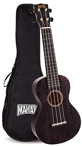 Mahalo-Hano-Hano-Ukulele-Konzert 2 Transparent Schwarz