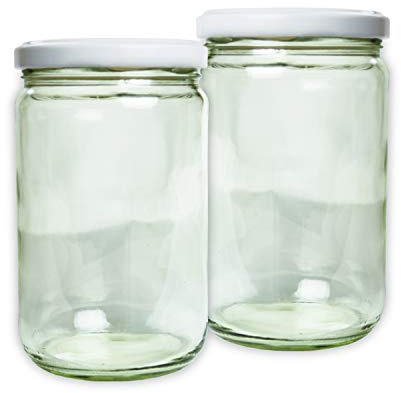 kaese-selber.de 2x Joghurtgläser 0,5 Liter (passend für unsere Joghurtbox)