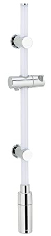 Wenko Barre de Douche avec LED Lumineuse, Support de Douche, Barre de Douche, Blanc Chaud, 74 cm