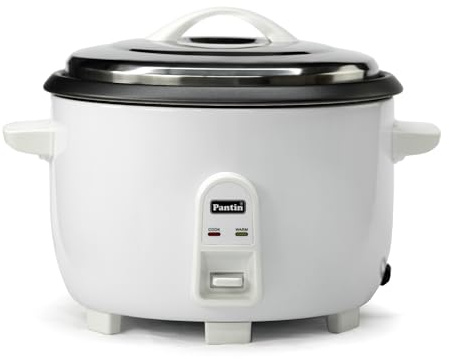 Pantin Commercial Electric Rice Cooker – 25 Cups Raw / 50 Cups Cooked Capacity w/Measuring Cup & Scoop – High-Efficiency Large Rice Cooker Commercial Rice Cooker for Restaurants, Hotels and Catering
