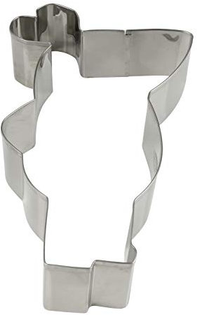 Dr. Oetker Maus Riesen-Ausstecher DieMaus, Ausstecher aus hochwertigem Edelstahl, Backrahmen zum Ausstechen, Rahmen zum Füllen von Schichten von kleinen Maus-Torten (Farbe: Silber)