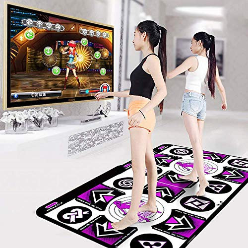 XBSLJ Kindertanzmatten rutschfeste Tanzmatte, HD Wireless Doppel-TV-PC Bewegungssensorisches Spiel mit doppeltem Verwendungszweck Tanzmatte Verdickung Schalldichte weiche Matten Englische Menügriffe