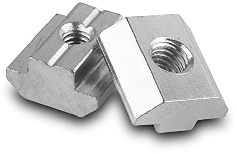 Anawakia 10 pcs Hammerkopfmutter T Nut Muttern Europäischer Standard Nutensteine Standard-Gleitmutter verzinkter Kohlenstoffstahl Schiebe T Nut Mutter Typ 45 (M10)