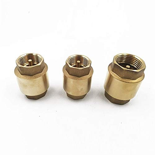 JIYAMI'EN EL 10Pcs / Lot G 1/2-Zoll-DN15 Messing Gewinde In-Line Feder Vertical Lift Rückschlagventil 200WOG