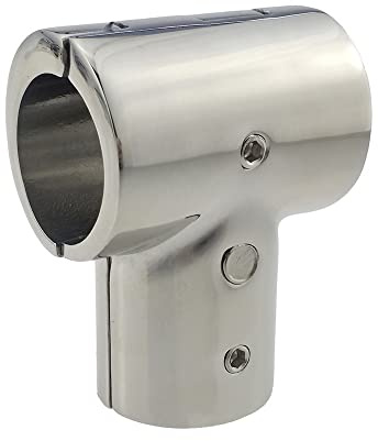 Accesorios para pasamanos de barco marino de 25 mm, 90 grados, conector de tubo dividido en T y T de acero inoxidable 316