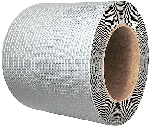 ALI2 Butylband,Super Wasserdichtes Klebeband,Butylkautschuk,Dichtungsband Selbstklebend Wasserdicht,Butyl Dichtband,Dach Reparaturband,Aluminium Klebeband (15 cm x 5 m)