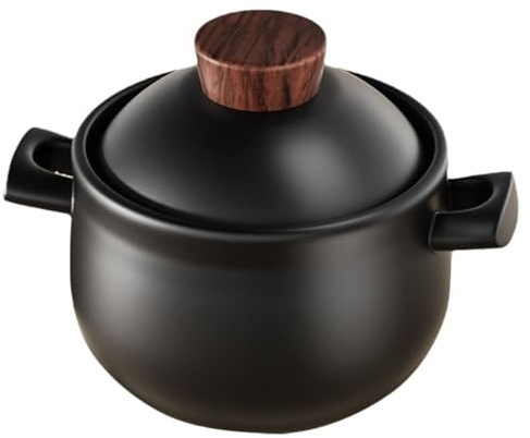 NAMOARLY Casserole Pan Lid Ceramic Tagine Pot Stew Pot for Braised Chicken Rice Noodles