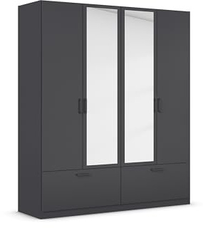Rauch Möbel BARI, Kleiderschrank, Farbe Grau metallic, Breite 181 cm