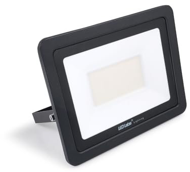 KOLORENO - LED Halogen - LED Halogenstrahler Drago - Langlebig und zuverlässig - Widerstandsfähig gegen Verschleißerscheinungen - 100W - Schwarz - Neutralweiß (4000K) - 270x210x142mm