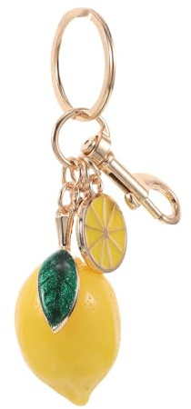 BellaBlend Obst Taschenanhänger Schlüsselanhänger Gold Schlüsselanhänger Niedliche Handtaschen Accessoires Schönes Geschenk für Frauen