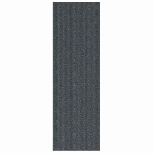 vidaXL Tapis Couloir Gris 80 x 200 cm Tissu