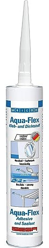 WEICON Aqua-Flex 310 ml, elastischer Unterwasserkleber, für Pool, Teichfolien u. v. m., auf MS-Polymer-Basis, weiß
