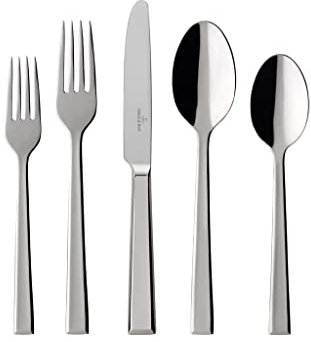 Villeroy & Boch 12-6350-9053 Victor Besteckset, Edelstahl, weiß, 27.5 x 7.5 x 6.5 cm